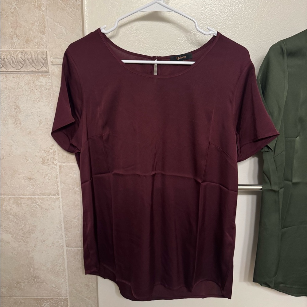 Quince Silk Tee Stretch Washable